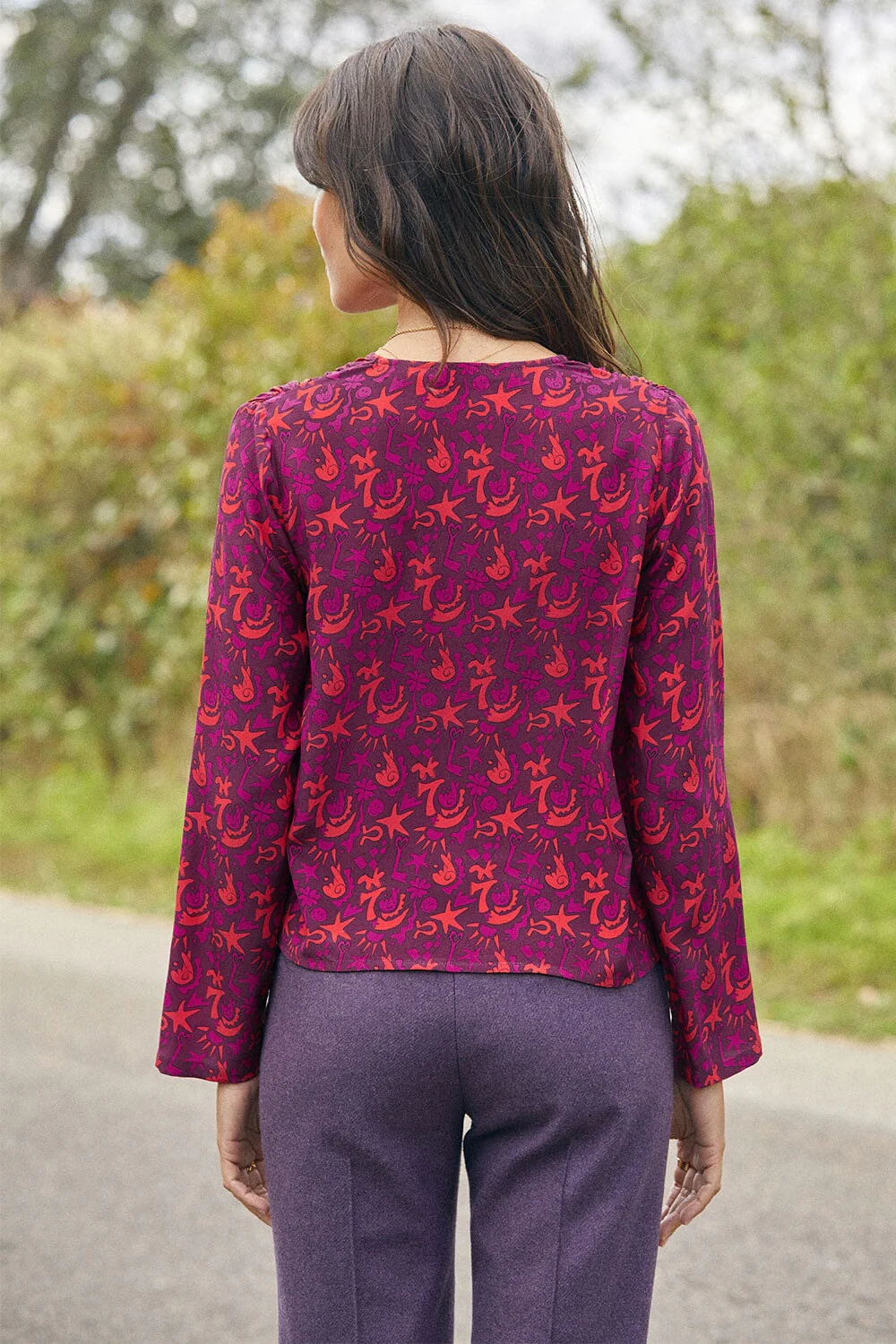 Blouse Envoutante en soie Grigri - Image 3