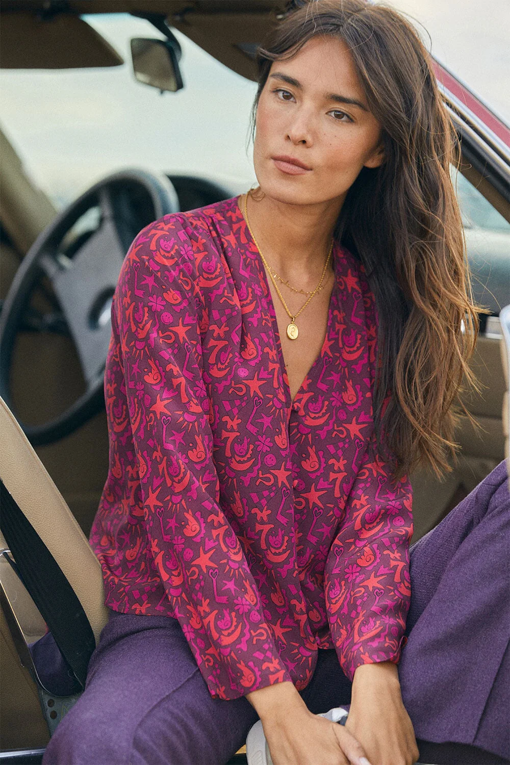 Blouse Envoutante en soie Grigri - Image 4
