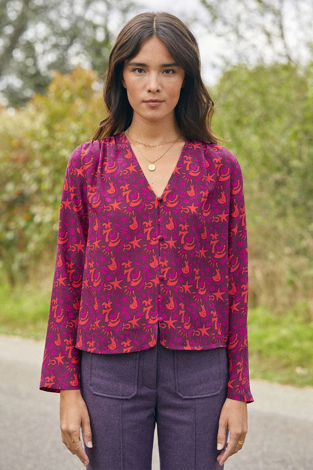 Blouse Envoutante en soie Grigri - Image 5