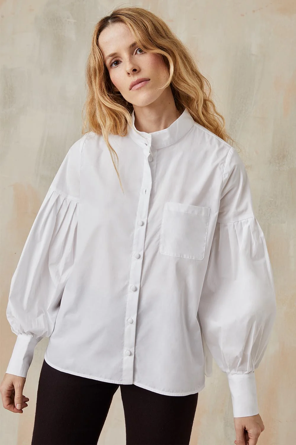 Blouse Fabuleuse en coton Blanc Innocent - Image 4