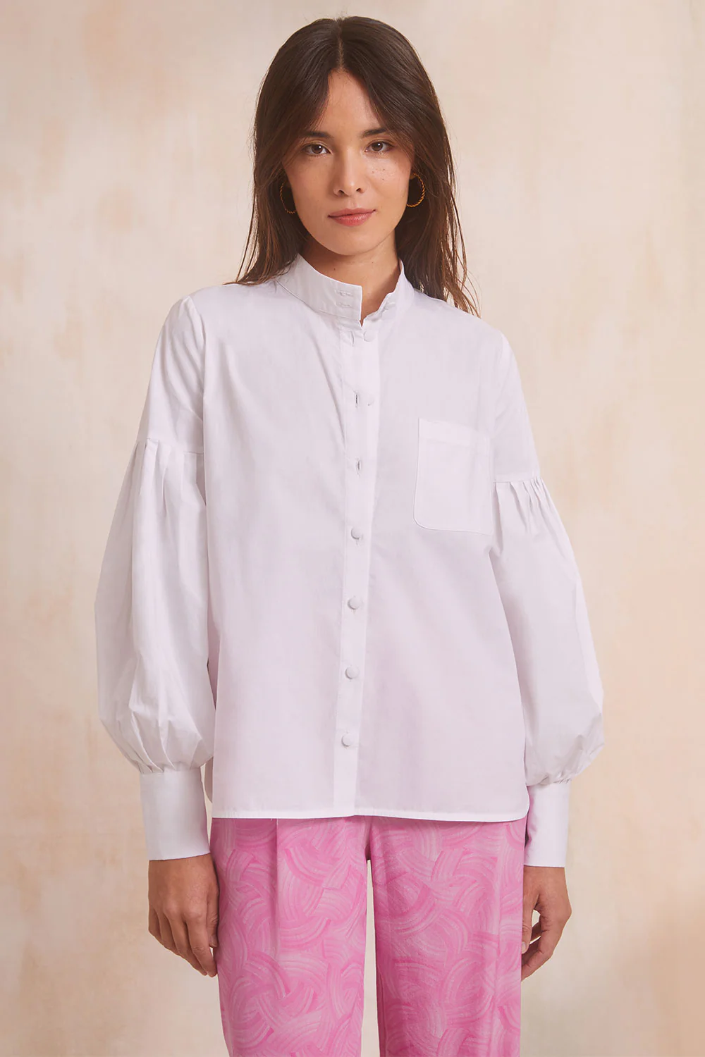 Blouse Fabuleuse en coton Blanc Innocent - Image 7