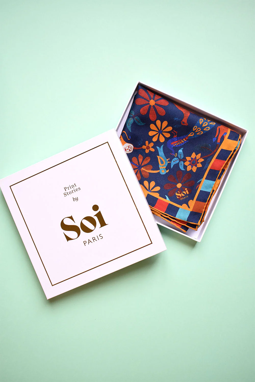 Foulard en soie Jaipur Mon Amour - Image 2