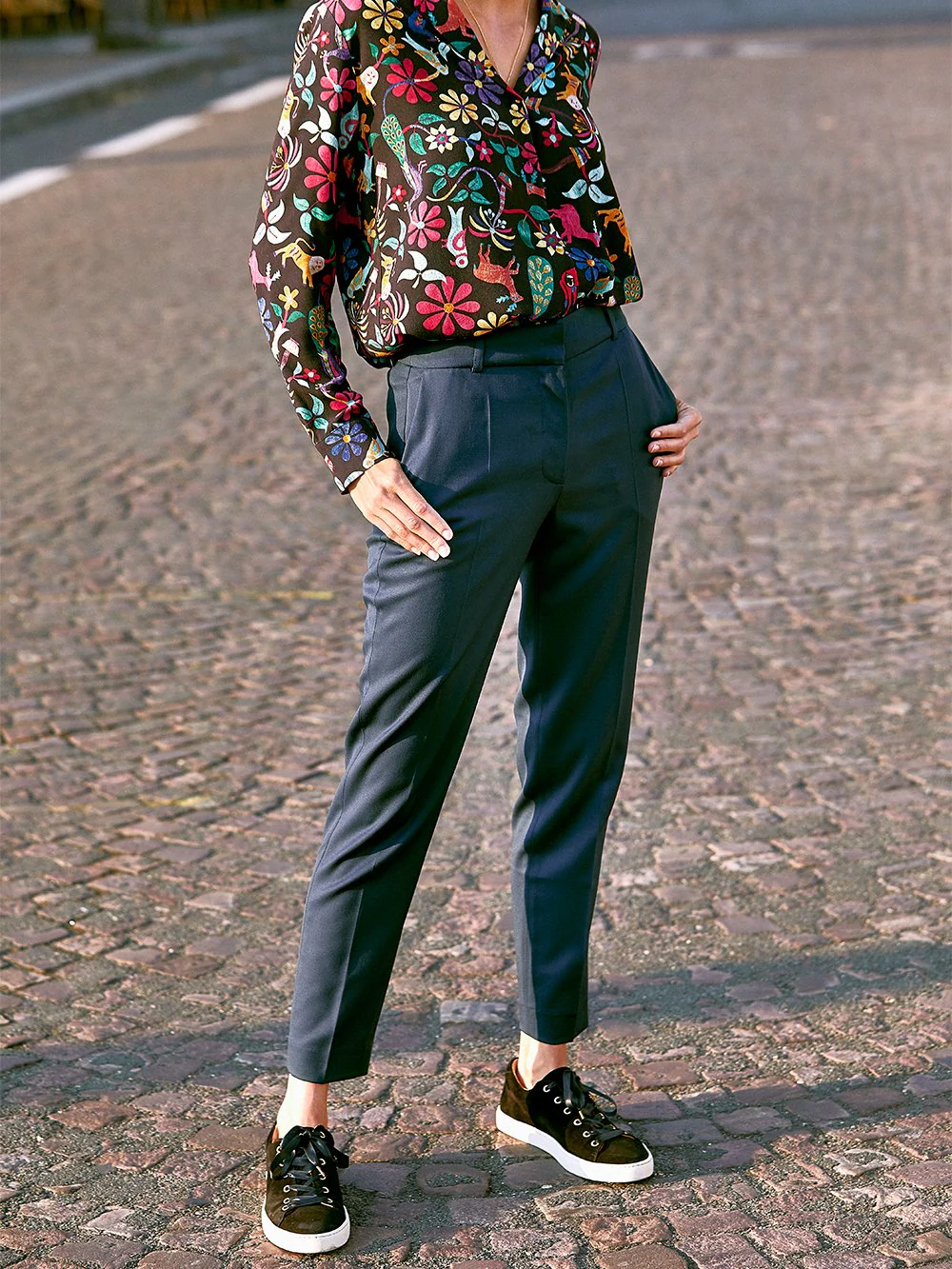 Pantalon Narcisse Bleu Vert - Image 6