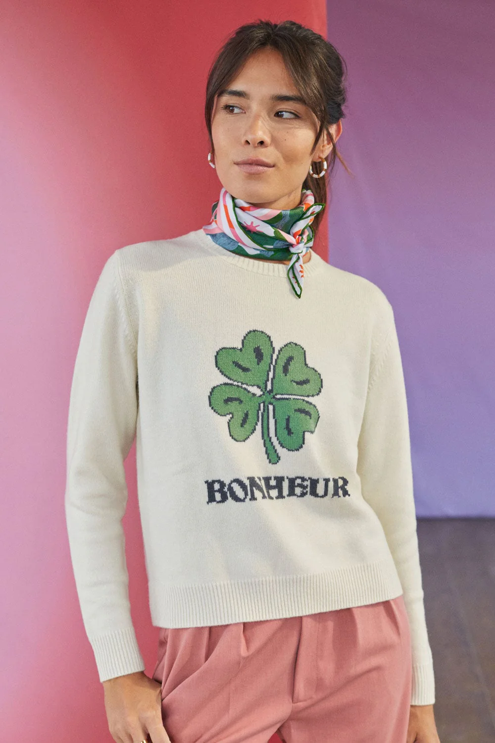Pull Bonheur en laine - Image 4