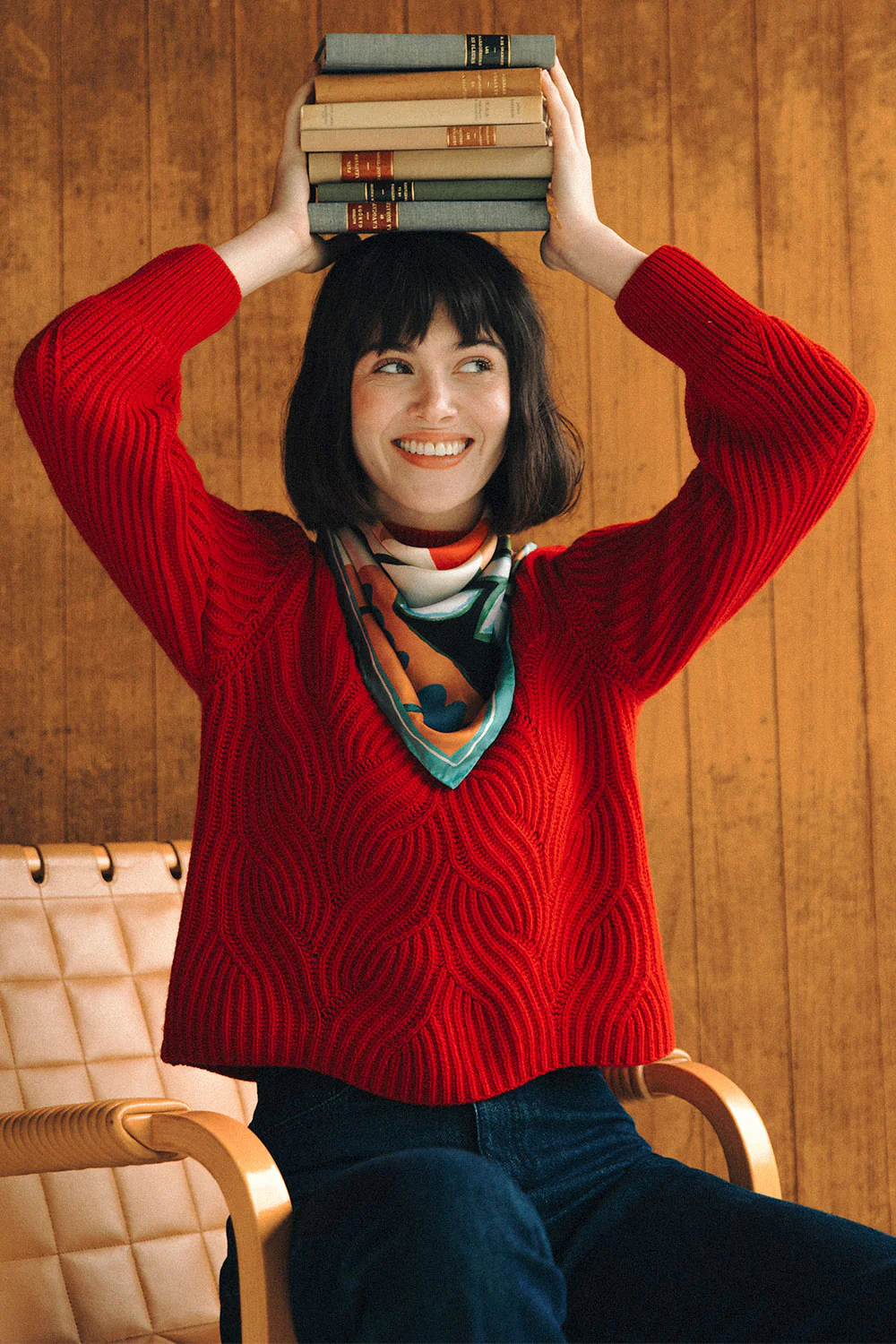 Pull Rouge Vermillon - Image 6