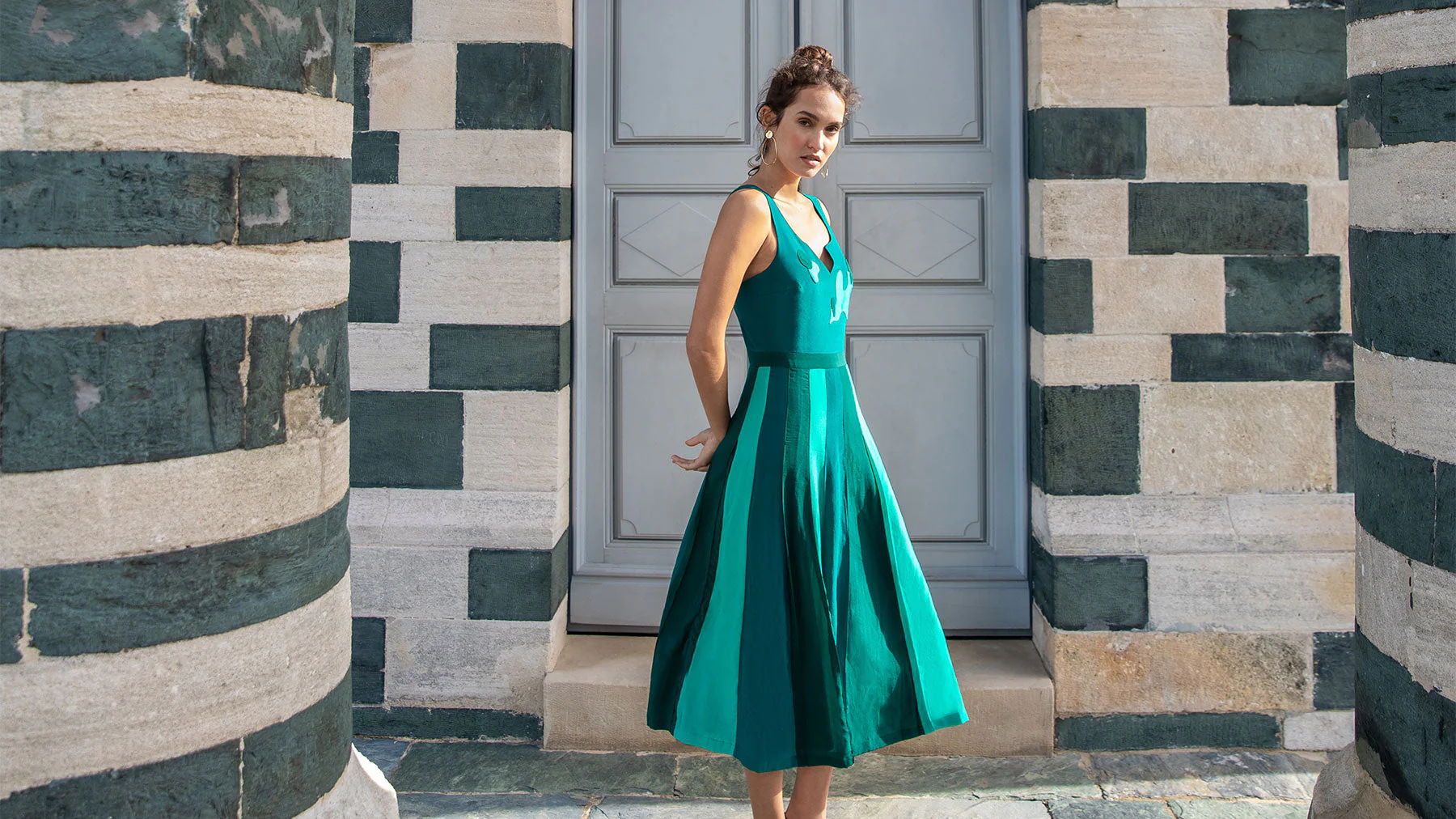 Robe en soie Eucalyptus - Image 17