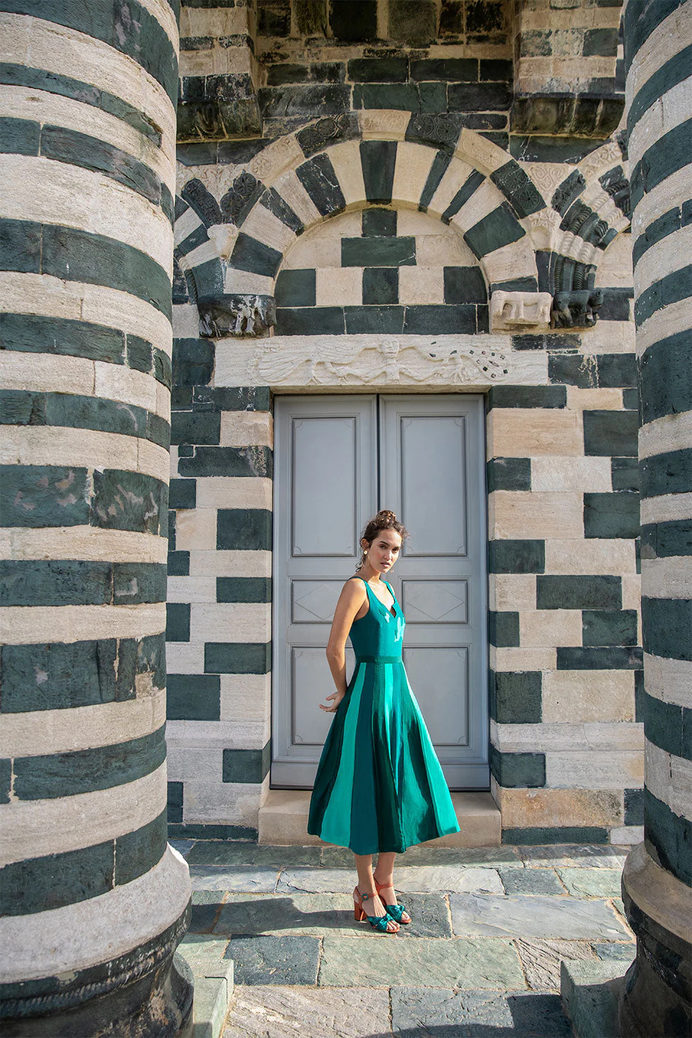 Robe en soie Eucalyptus - Image 2
