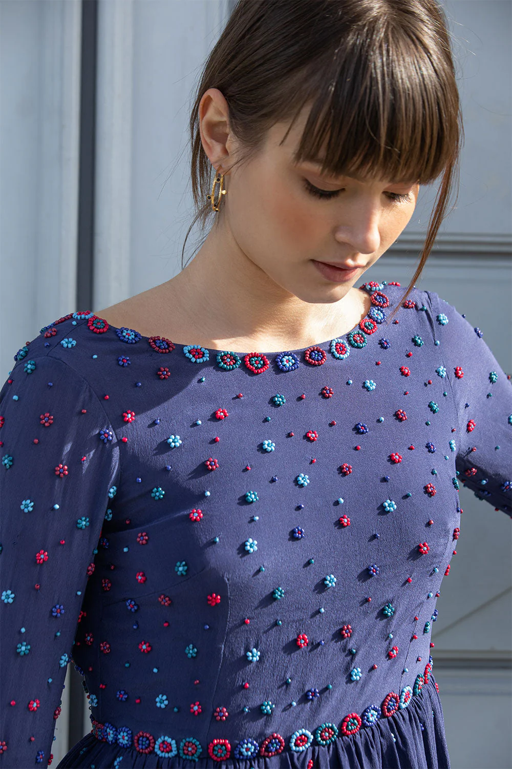 Robe en soie Iris - Image 3