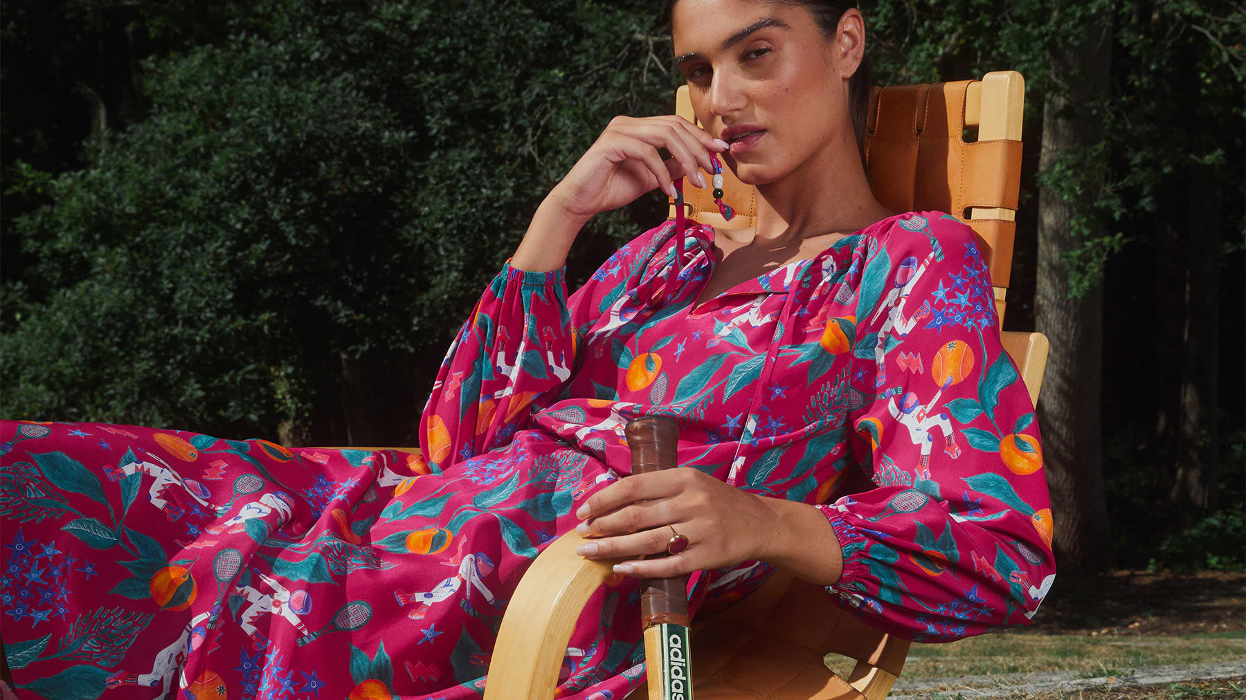 Robe Radieuse en soie Astro Tennis - Image 8